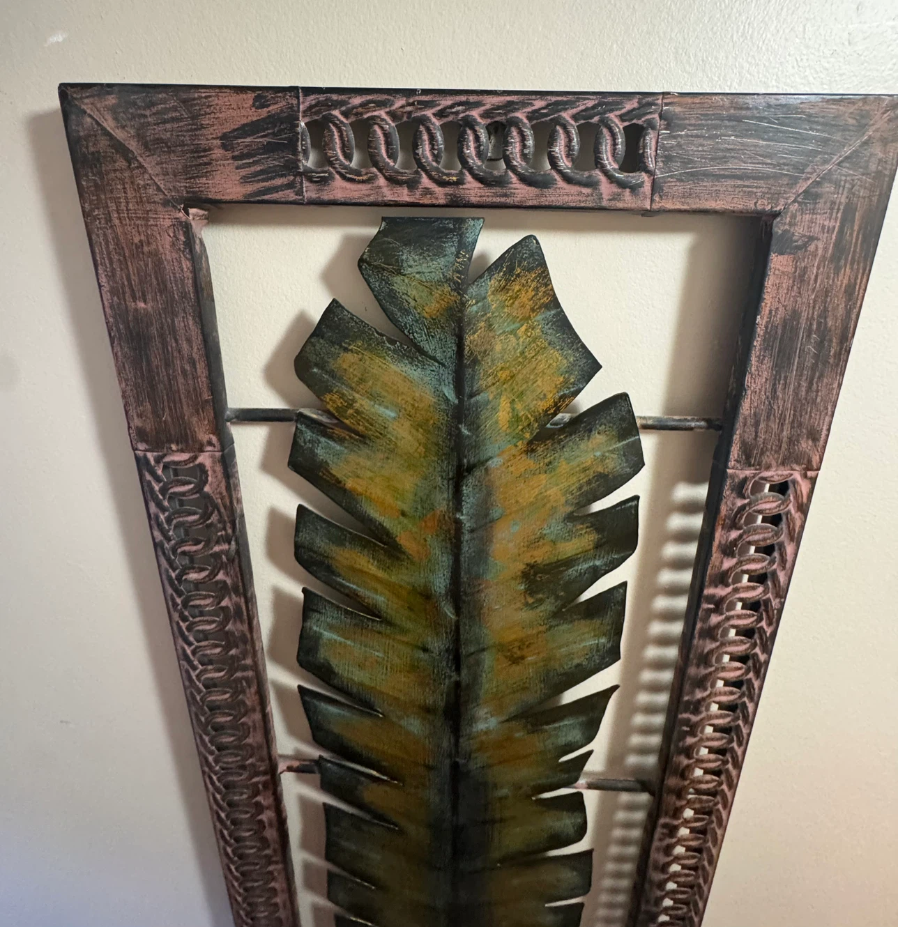 Metal Leaf Wall Art Decor - photo 3