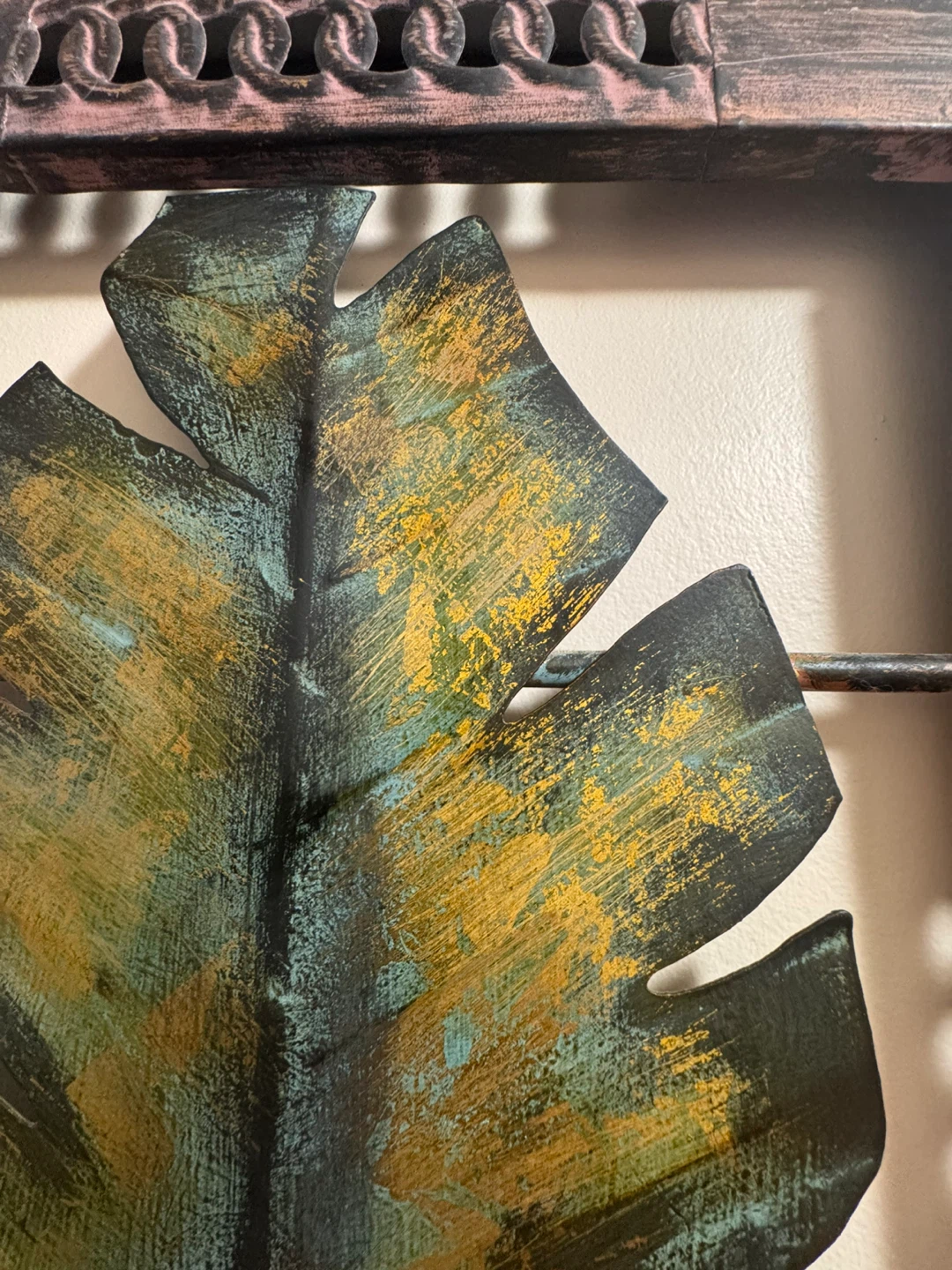 Metal Leaf Wall Art Decor - photo 4