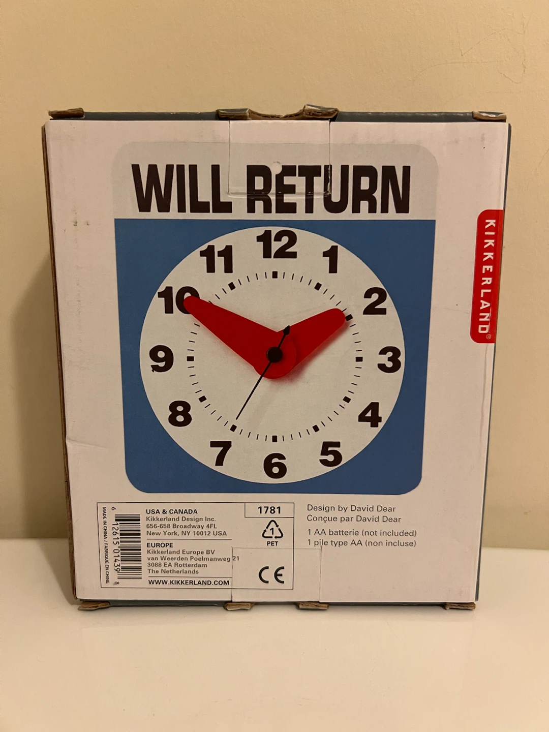 Kikkerland Will Return Wall Clock - photo 3