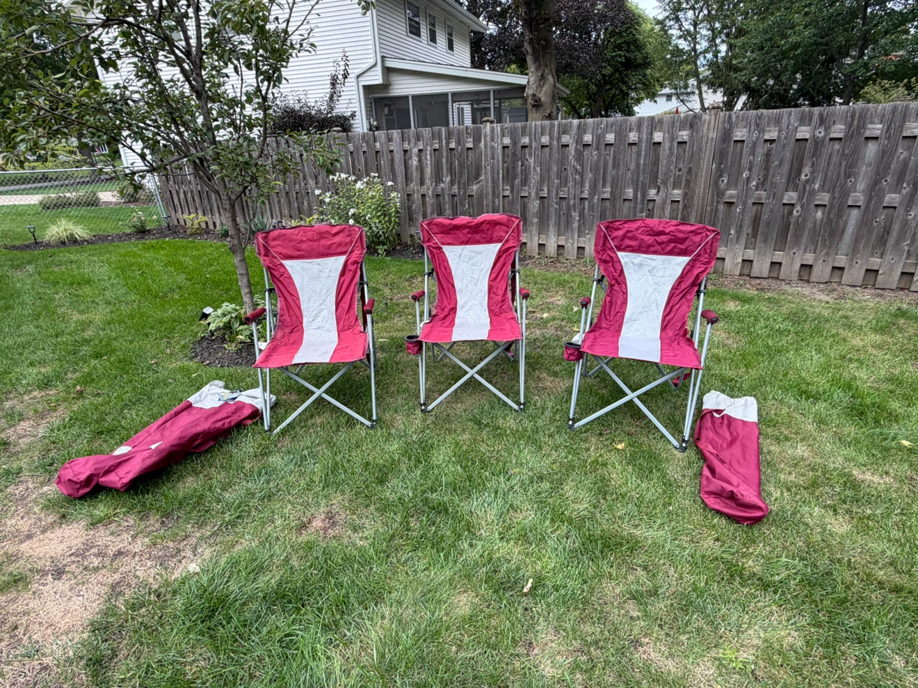 3 Member’s Mark Folding Camping Chairs 325 lb Capacity