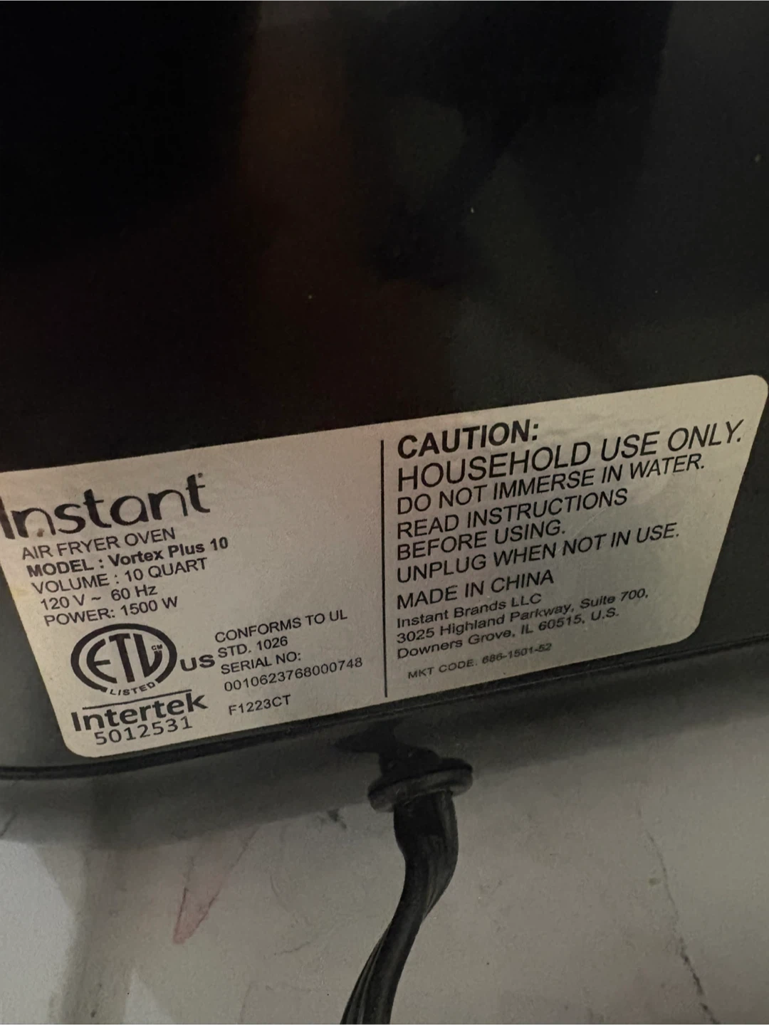 Instant Vortex Plus 10 Quart Air Fryer Oven - photo 5