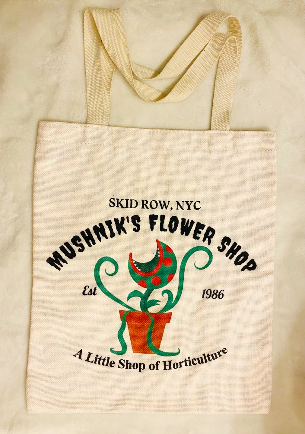 Set of two canvas tote bags