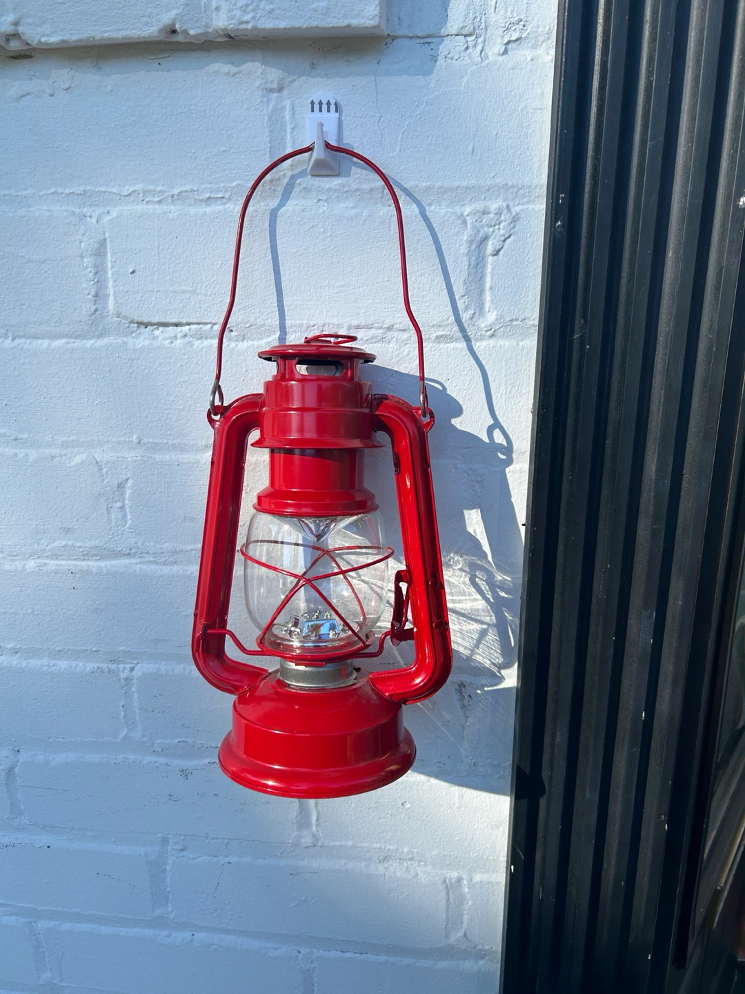 Pair of Red Hurricane Lantern - photo 2