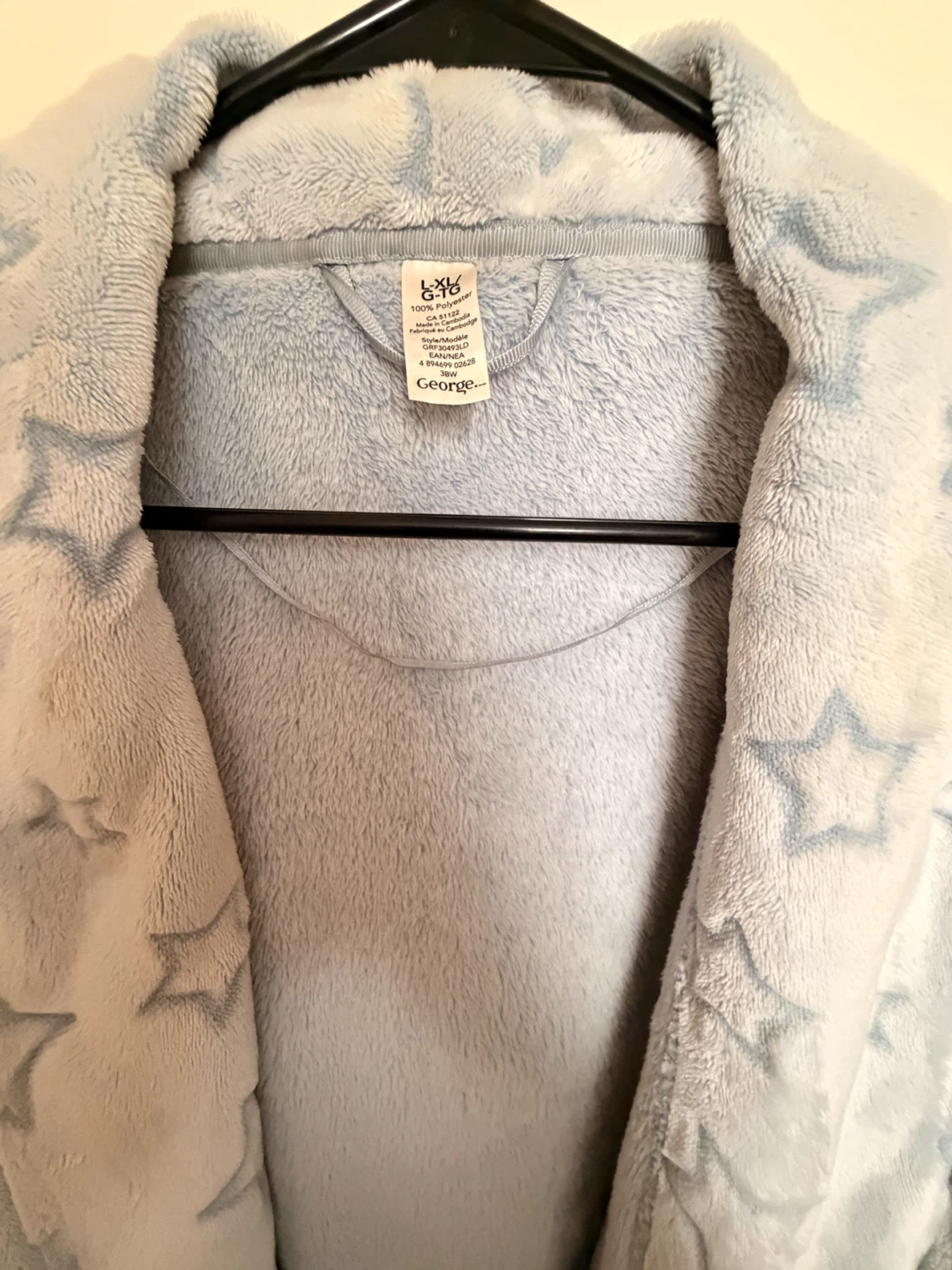 George Star Pattern Bathrobe - Blue - photo 2