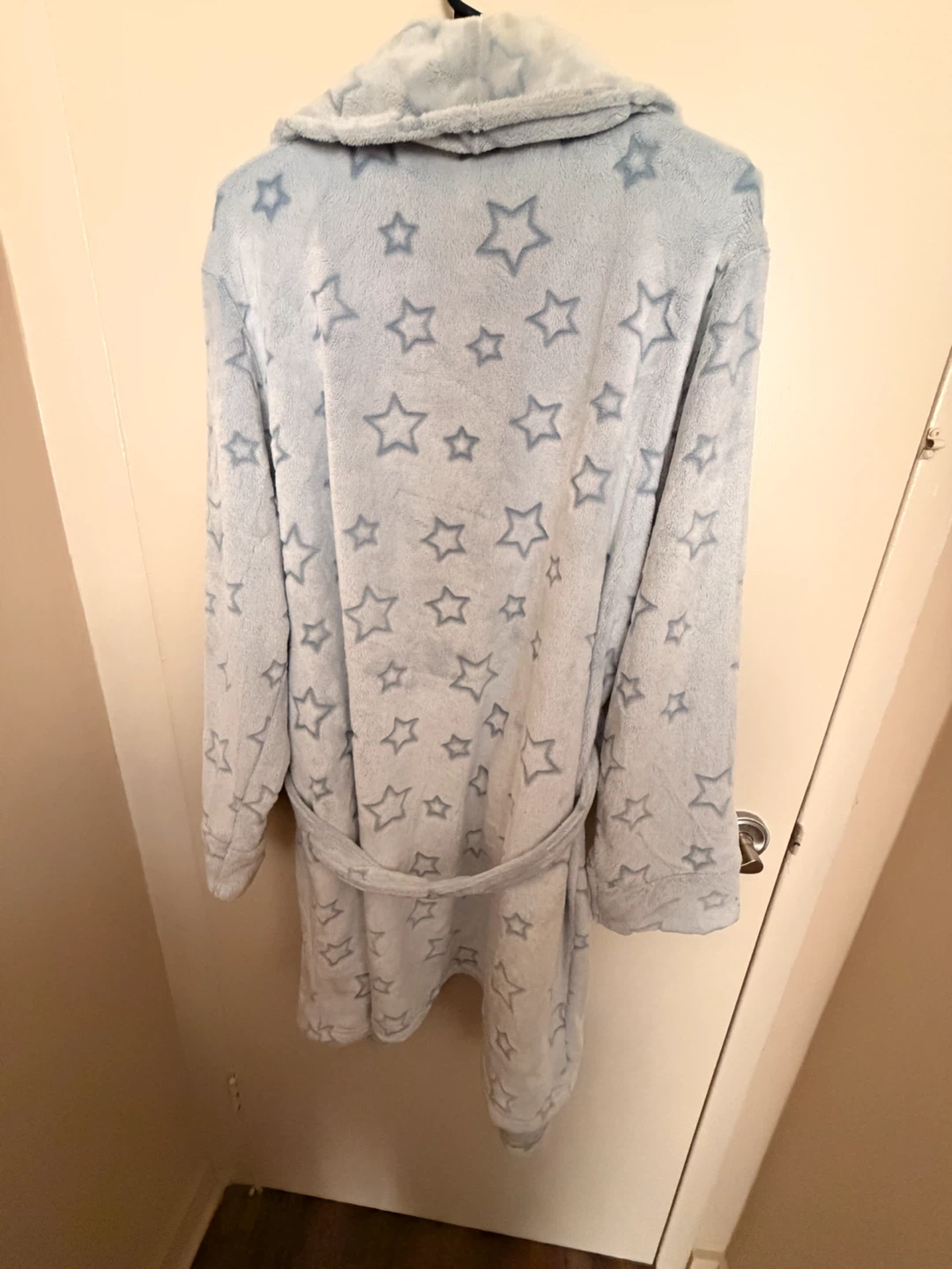 George Star Pattern Bathrobe - Blue - photo 3