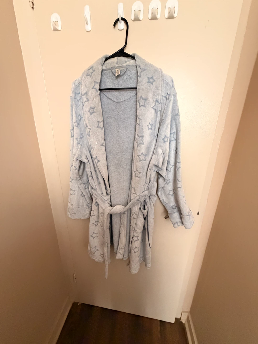 George Star Pattern Bathrobe - Blue
