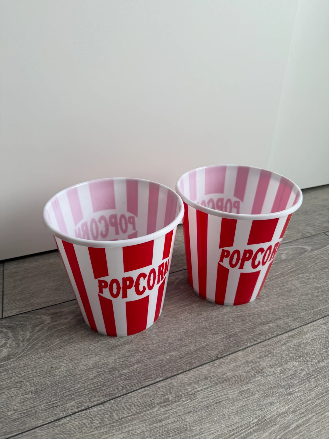 Two Striped Popcorn Buckets - photo 2