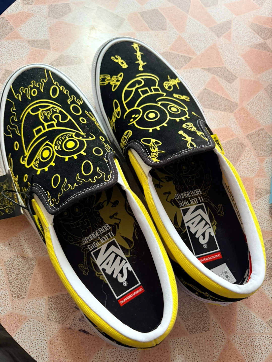 Vans Spongebob Gigliotti Skate Slip-On Shoes - Men's 10