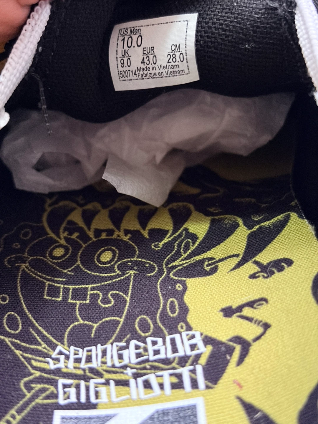 Vans Spongebob Gigliotti Skate Slip-On Shoes - Men's 10 - photo 2