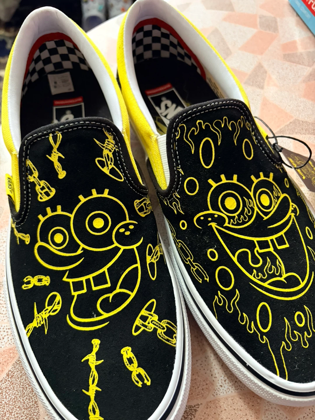 Vans Spongebob Gigliotti Skate Slip-On Shoes - Men's 10 - photo 5