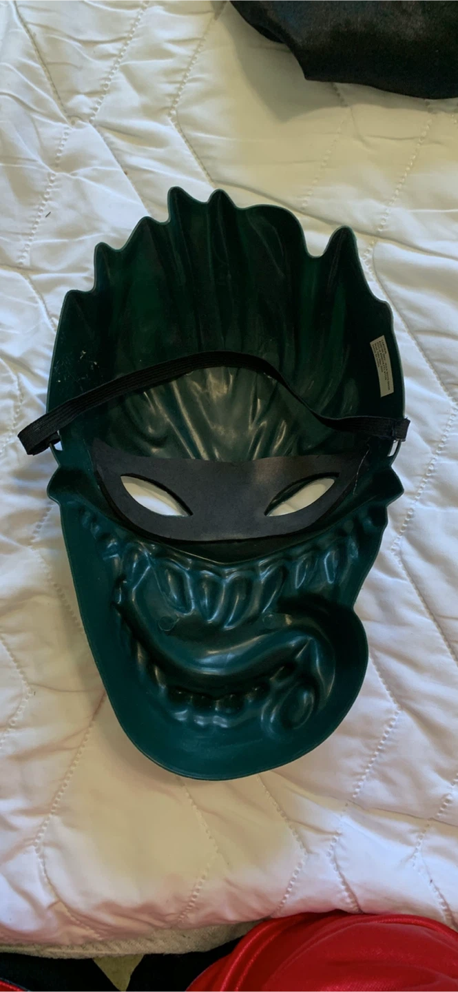 Green monster costume mask