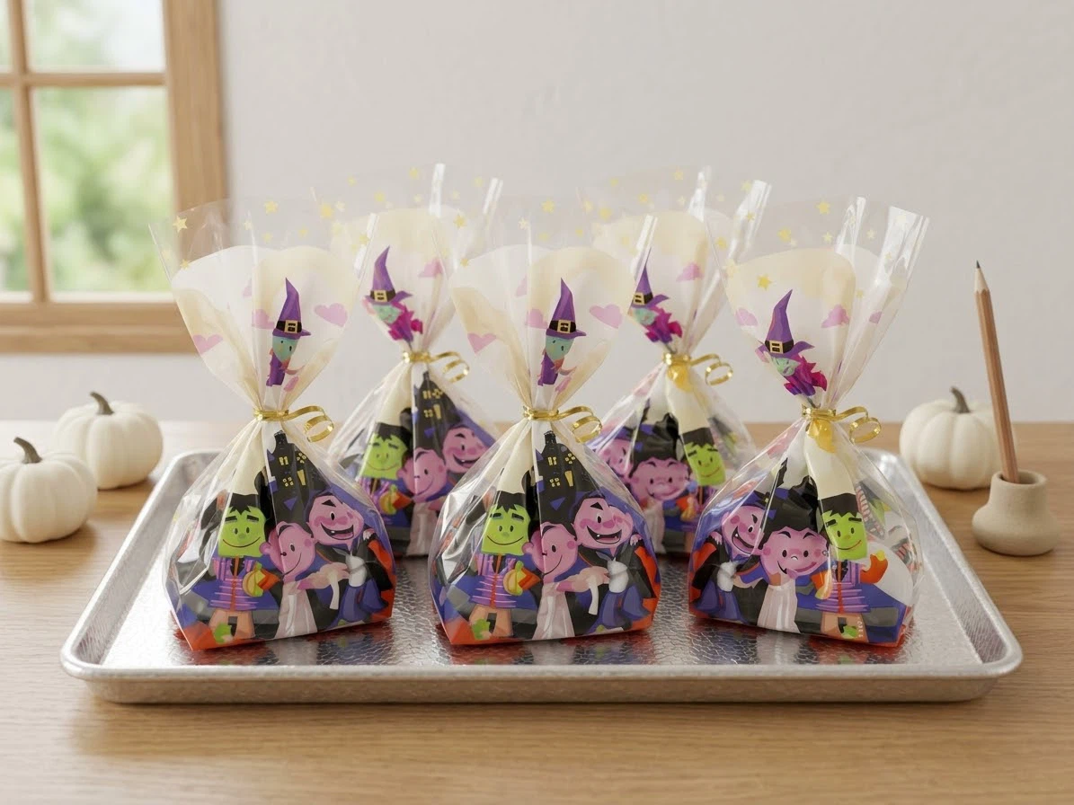 Set of 5 Halloween Party Favour Treat Bags