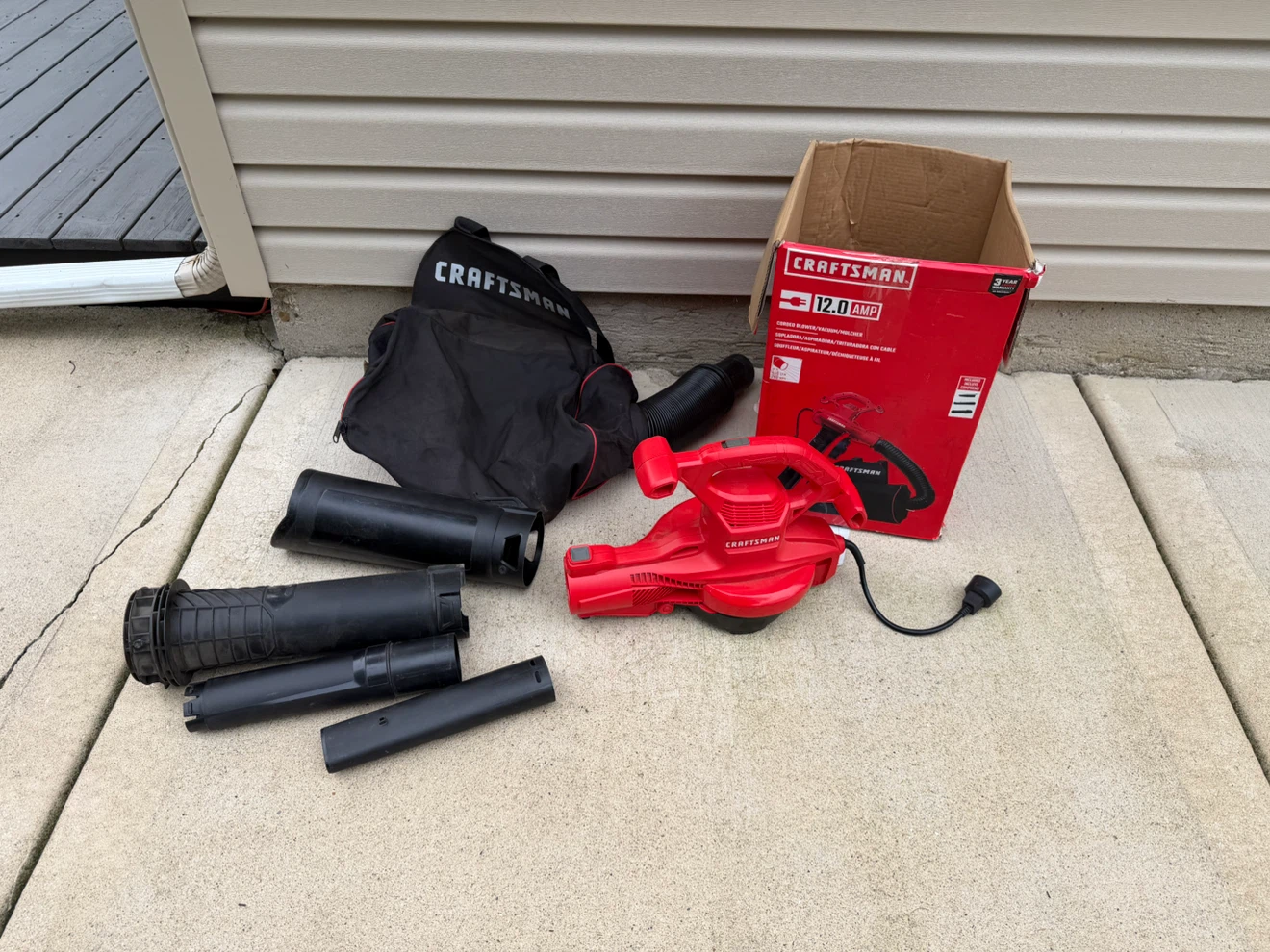 Craftsman 12.0 Amp Corded Blower/Vacuum/Mulcher