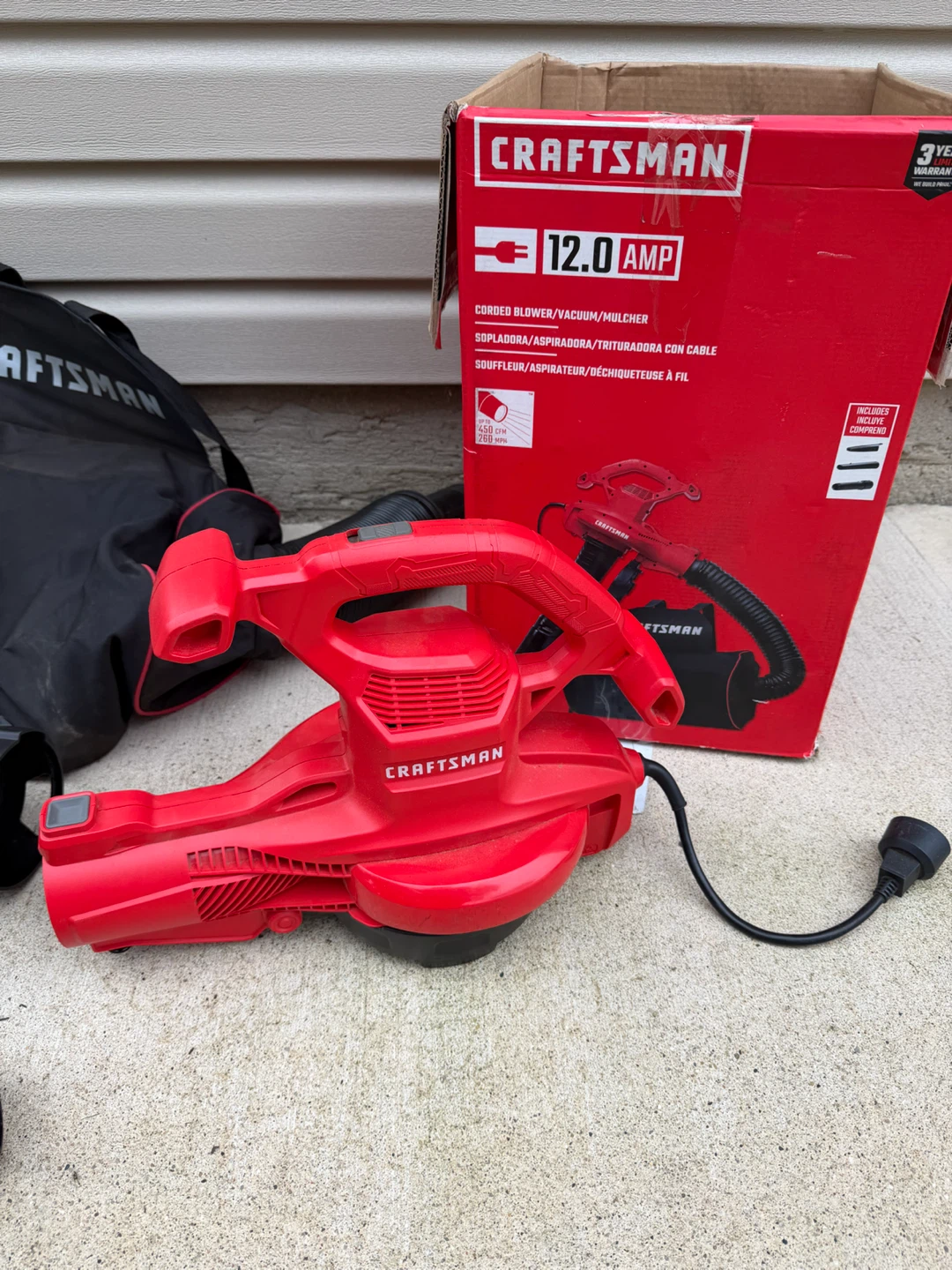 Craftsman 12.0 Amp Corded Blower/Vacuum/Mulcher - photo 2