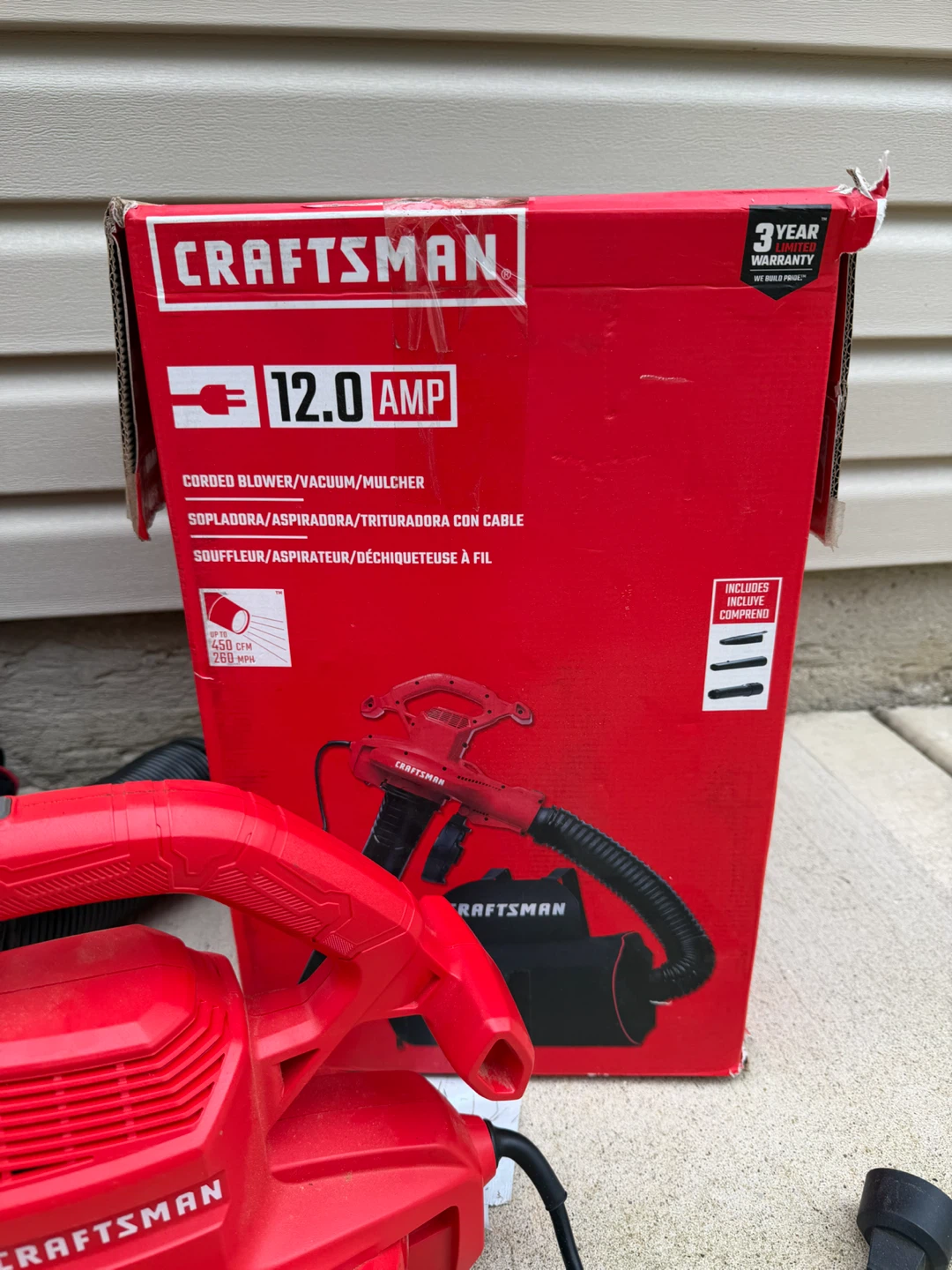 Craftsman 12.0 Amp Corded Blower/Vacuum/Mulcher - photo 4