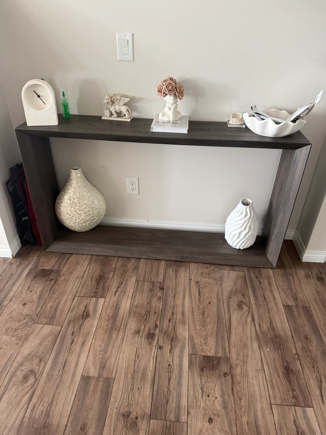 Dark Wood Console Table