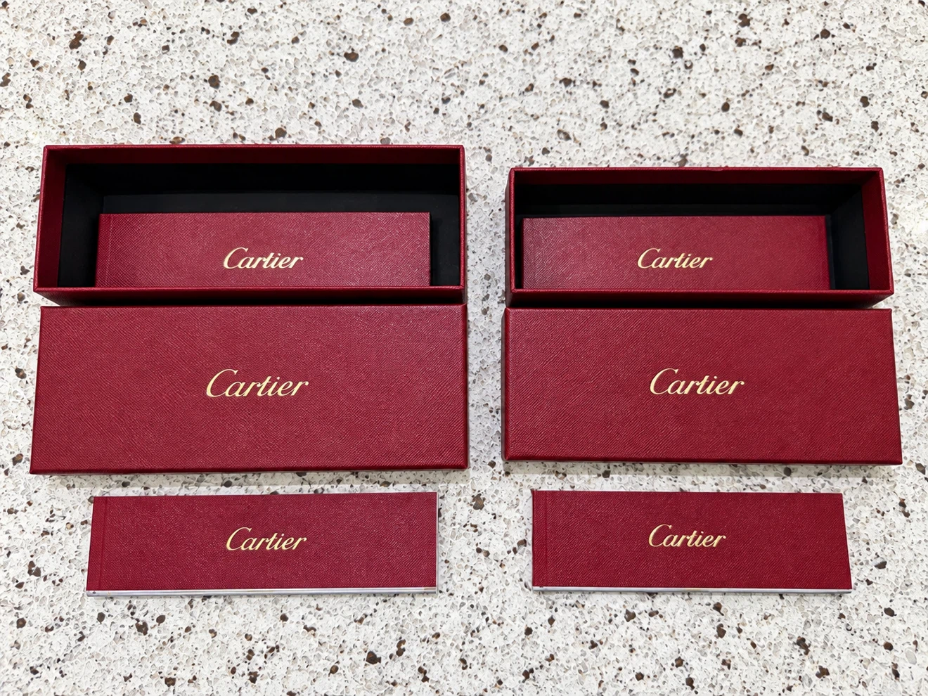 Two Authentic Cartier Jewelry Boxes