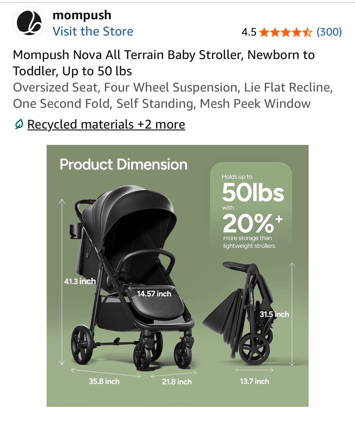 Mompush Nova All Terrain Baby Stroller - photo 5