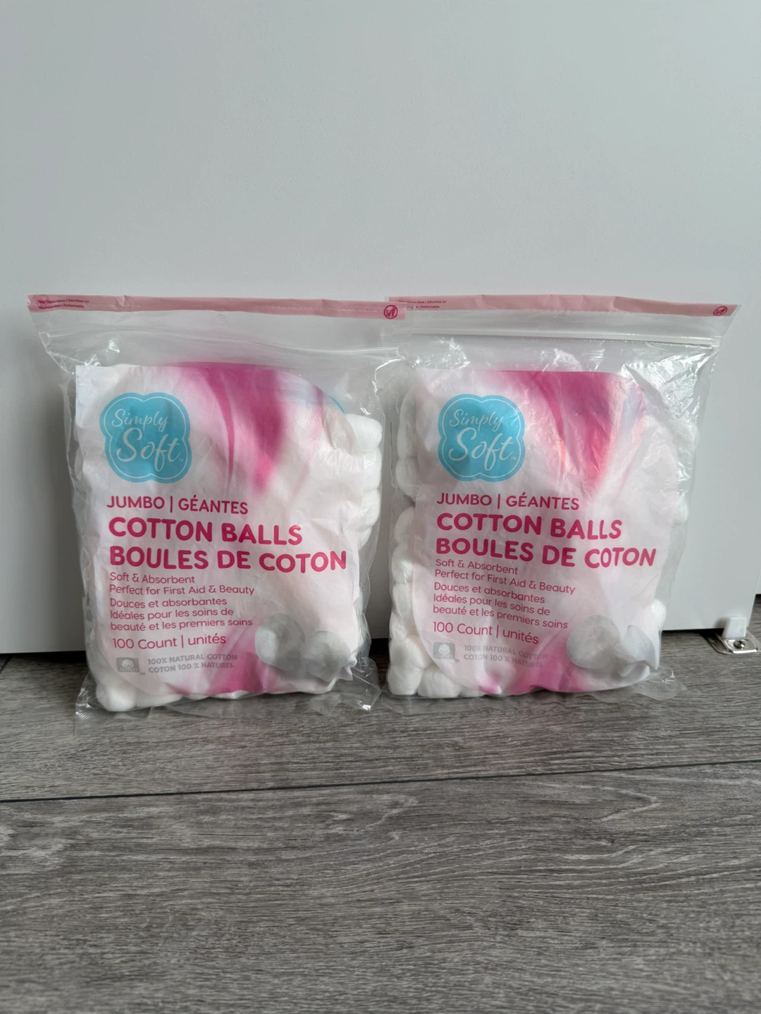 2 Packs Simply Soft Jumbo Cotton Balls