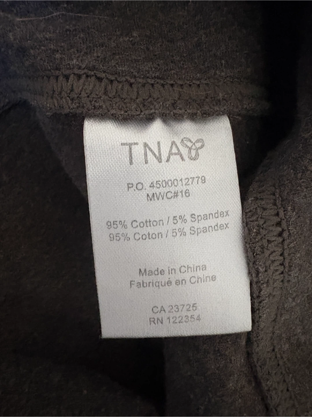 TNA Charcoal Grey Capris Size Small - photo 4