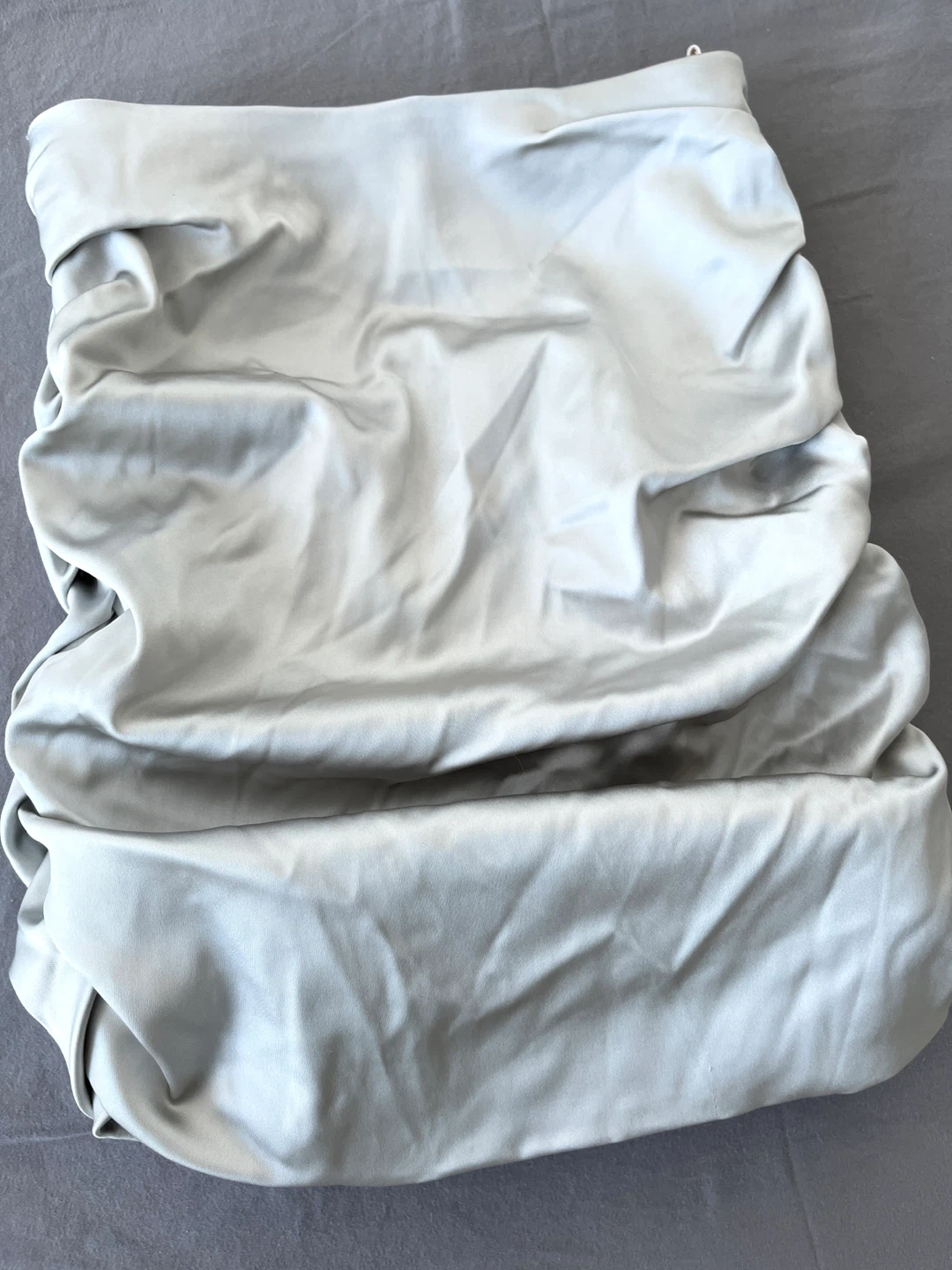Brand New Aritzia Wilfred Zadie Satin Ruched Mini Skirt – Size 0 - photo 5