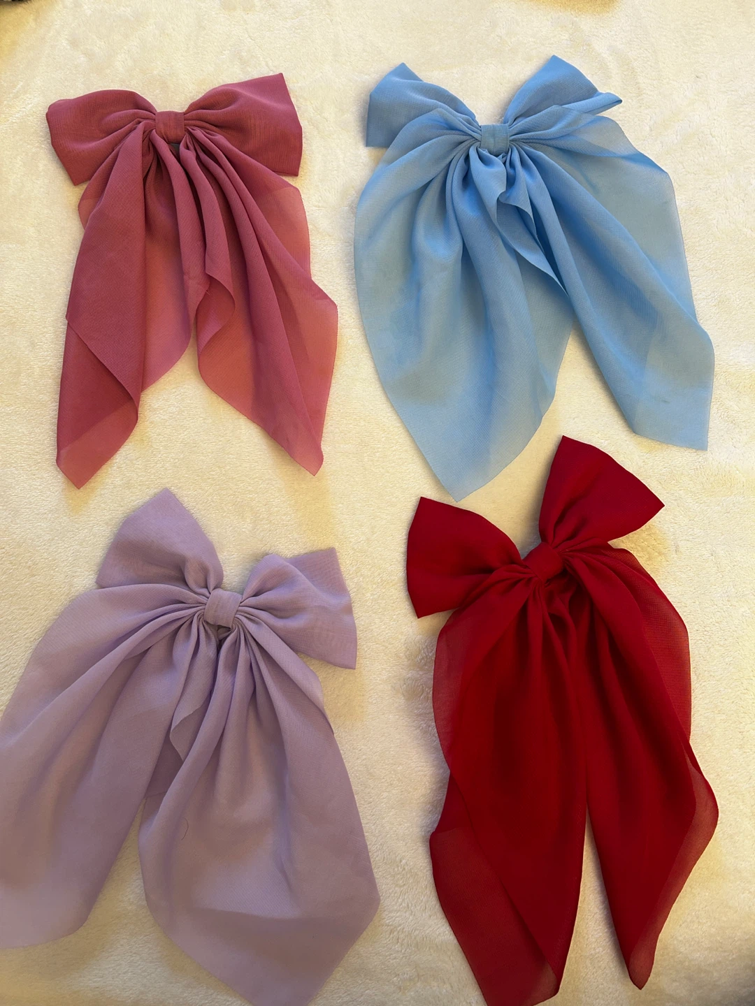 Set of 4 Chiffon Hair Bows - photo 2