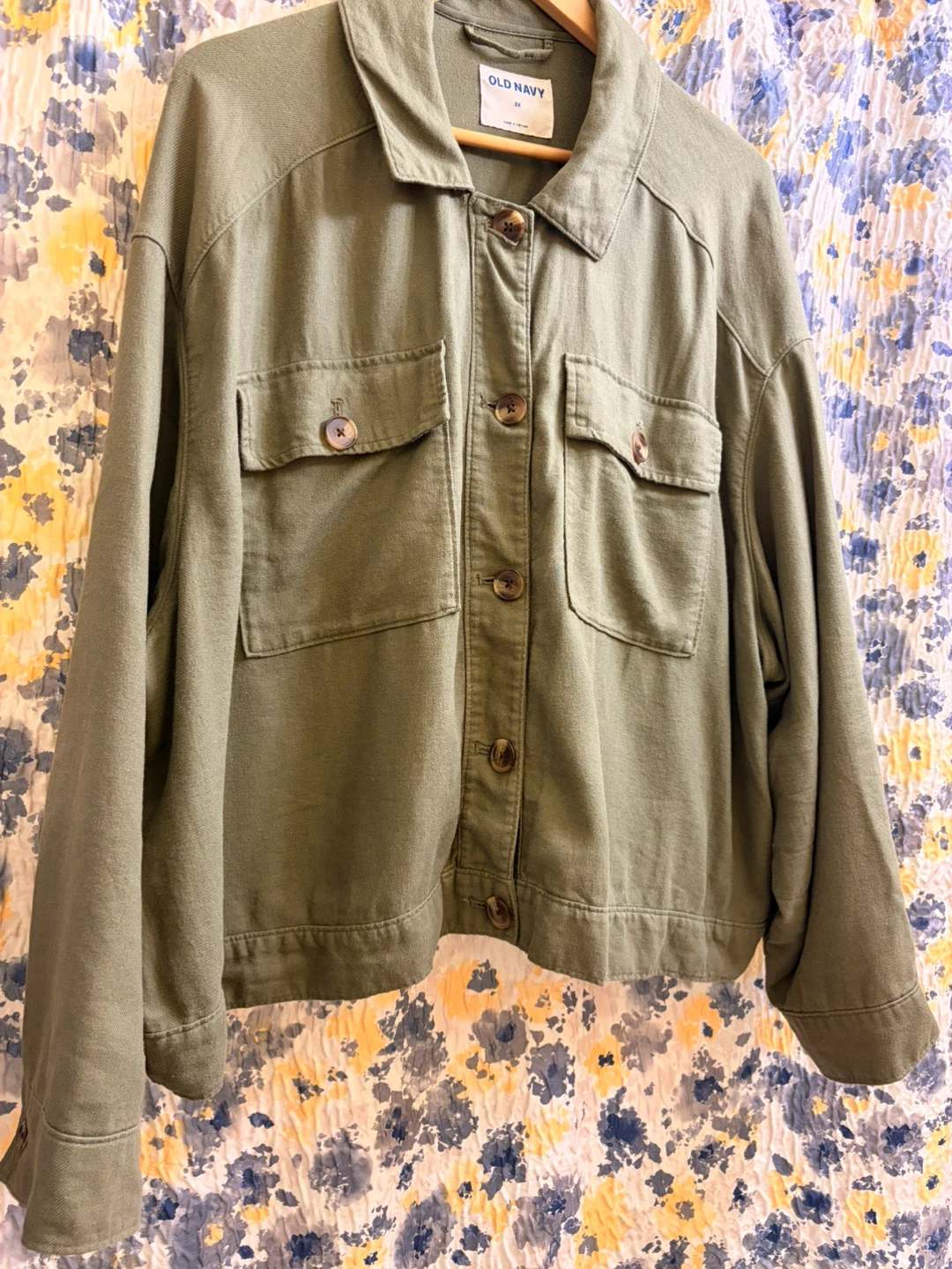 Linen-Blend Cropped Utility Jacket, 3X - photo 5
