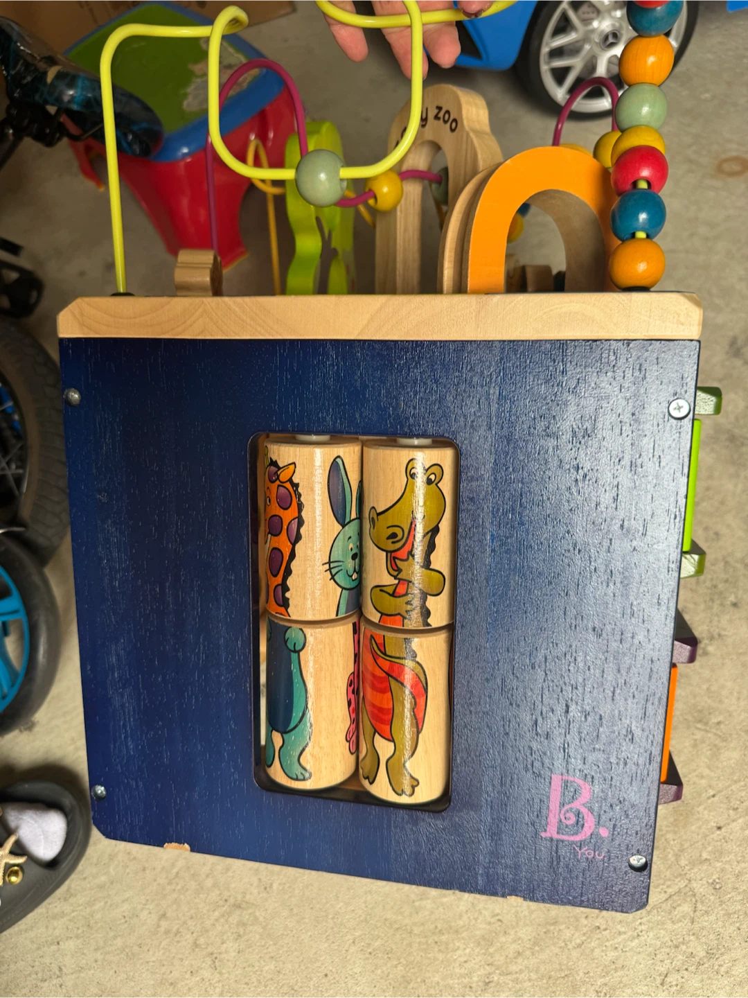 B. Toys Wooden Activity Cube - photo 3