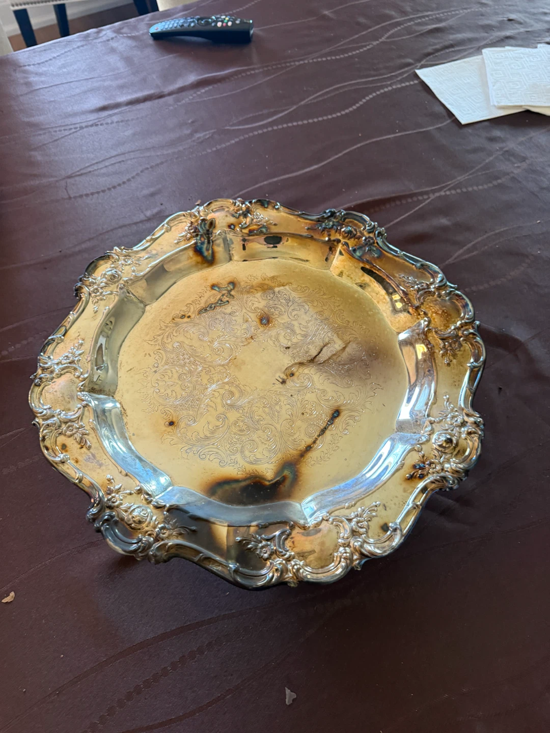 Cambridge Plate Silver-Plated Pedestal Dish