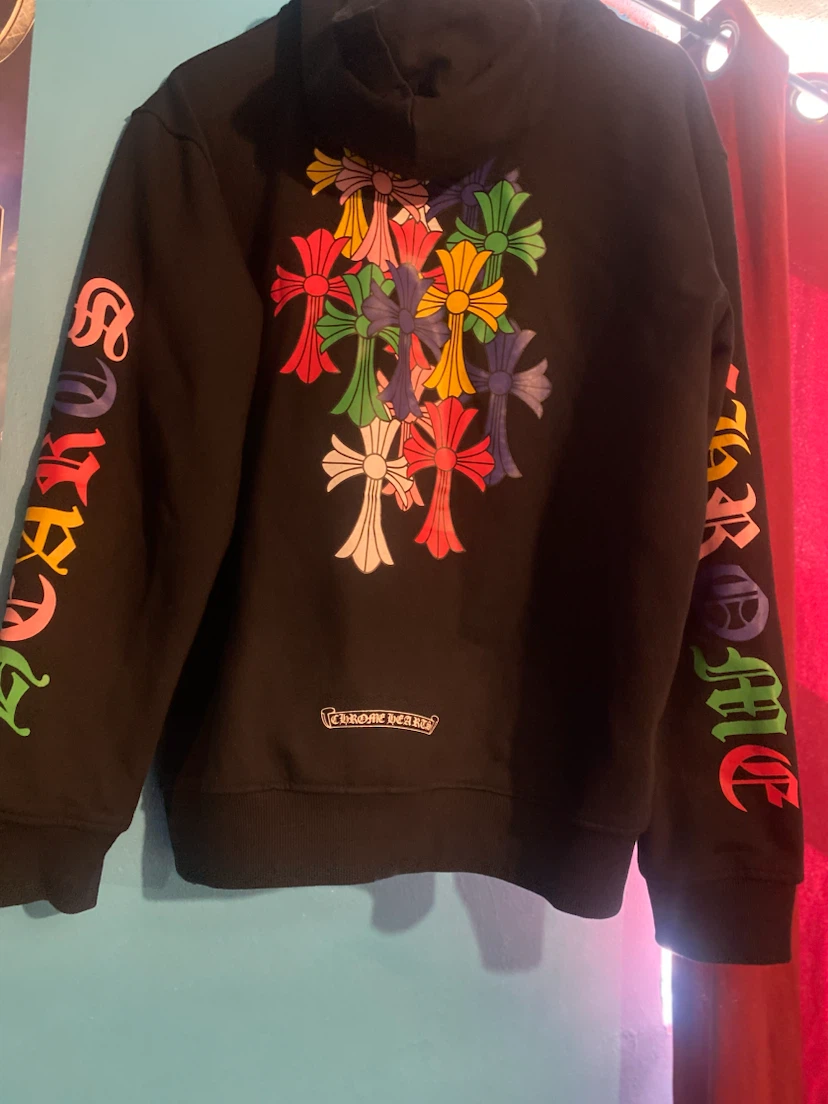 Chrome Hearts Multi-Colour Cross Zip Hoodie