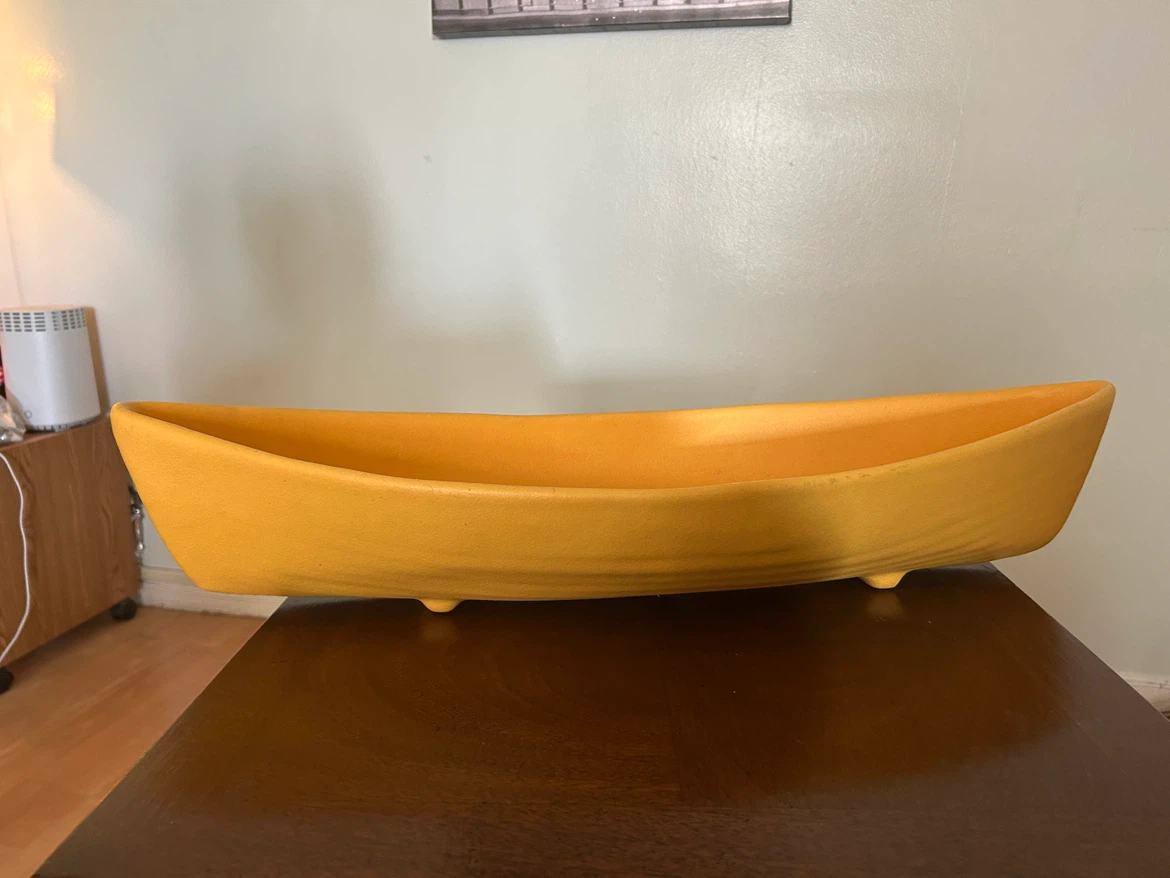 Bugambilia Yellow Decorative Boat Bowl - photo 2