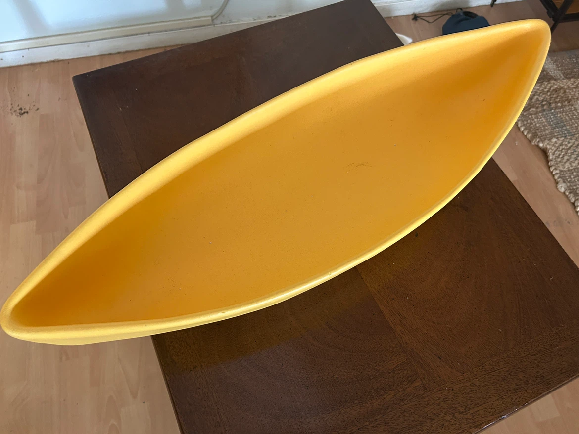 Bugambilia Yellow Decorative Boat Bowl - photo 3