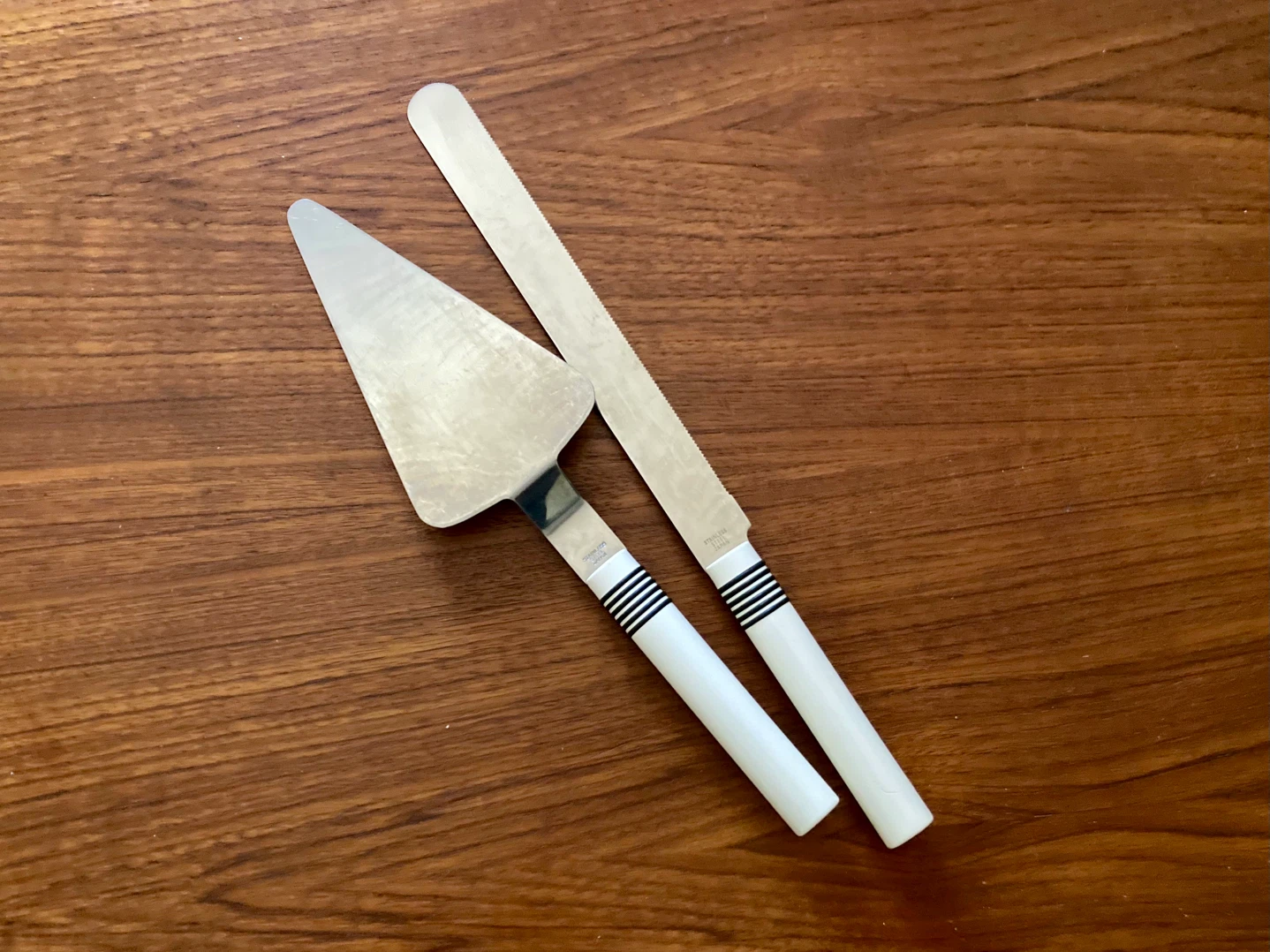 Vintage postmodern cake and pie serving set - photo 2