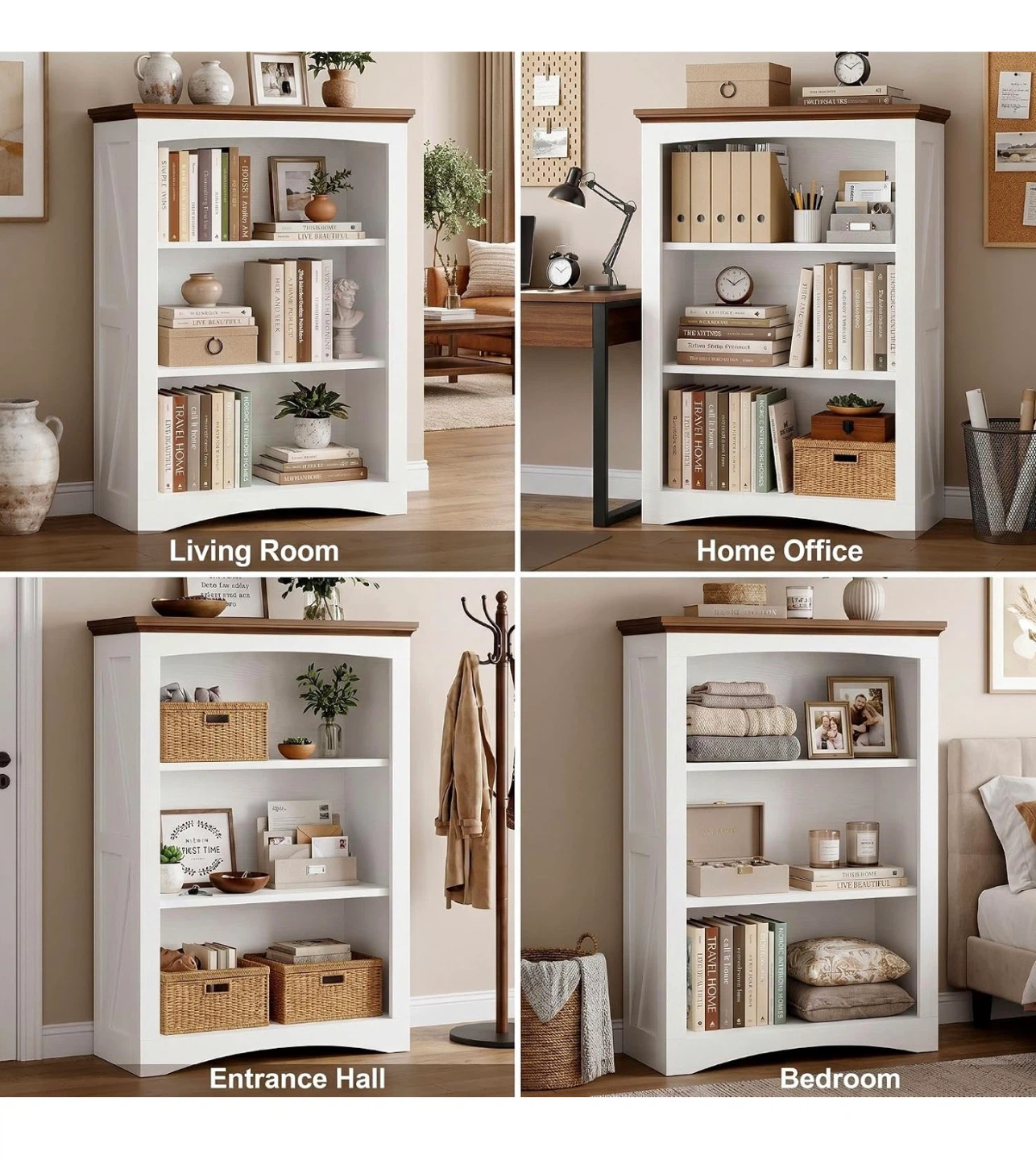 ✨ Stylish Modern Farmhouse Bookcase ✨Sealed! - photo 3