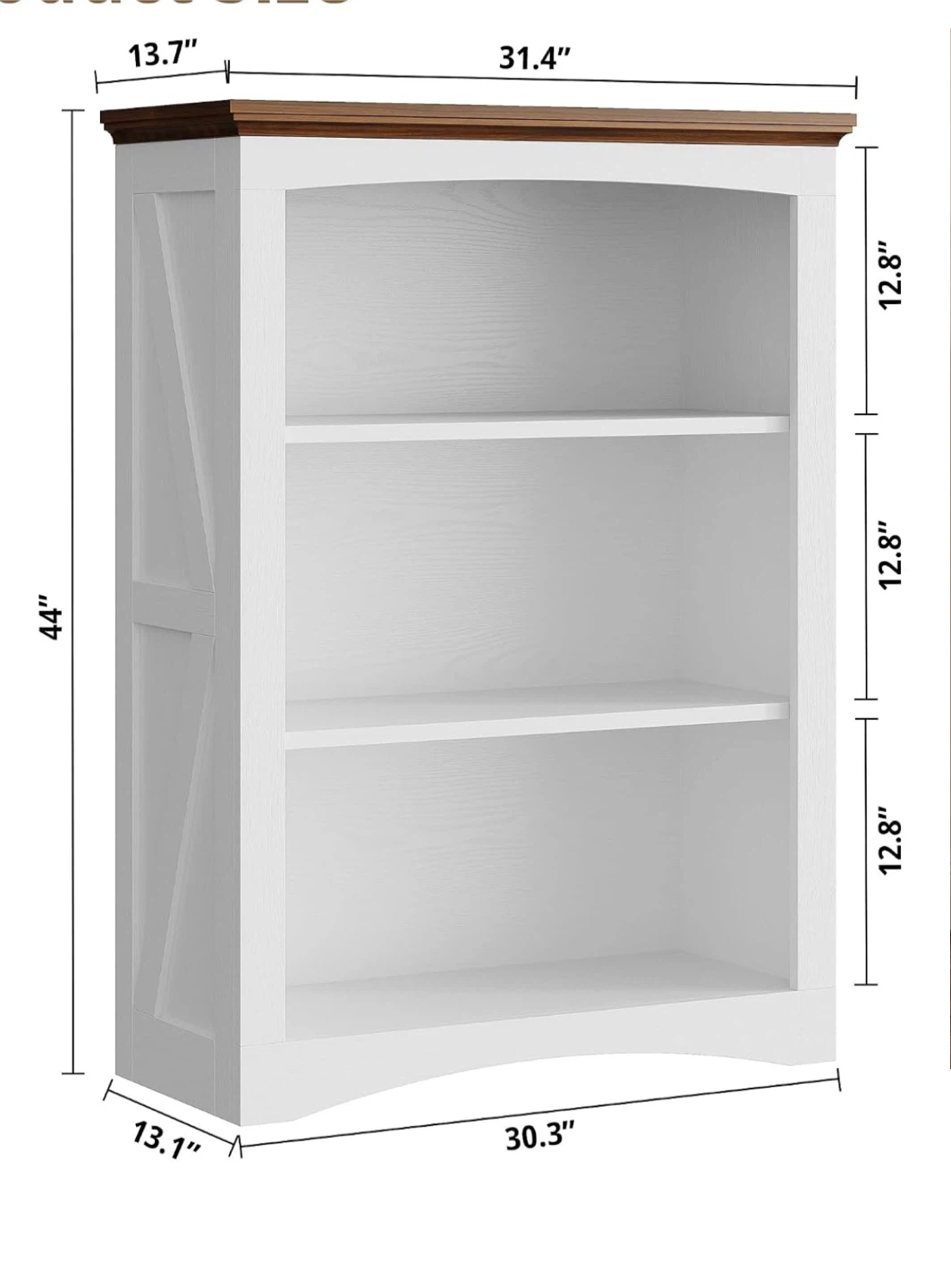 ✨ Stylish Modern Farmhouse Bookcase ✨Sealed! - photo 4