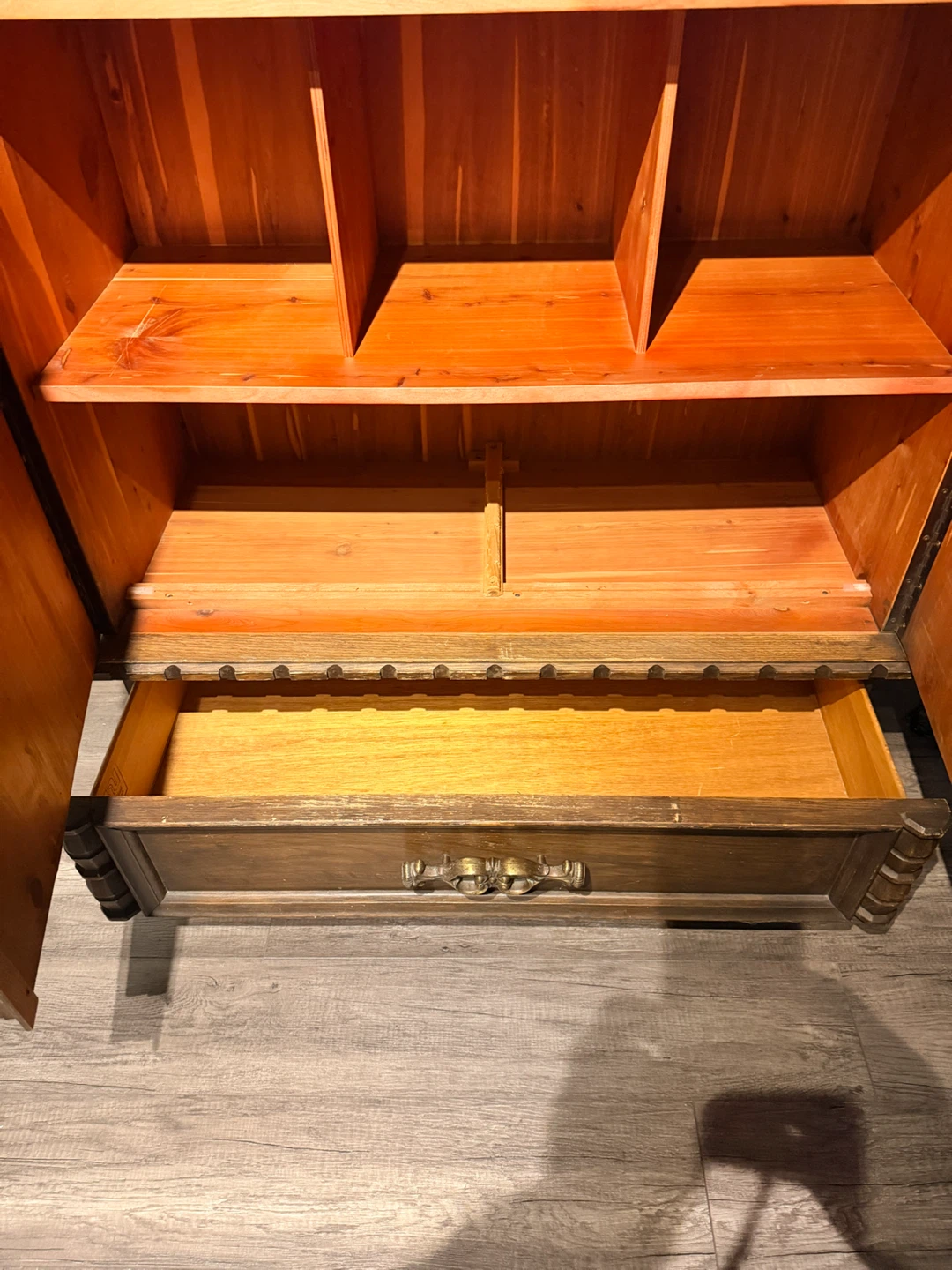 Vintage Cedar Cabinet with Drawer - photo 3
