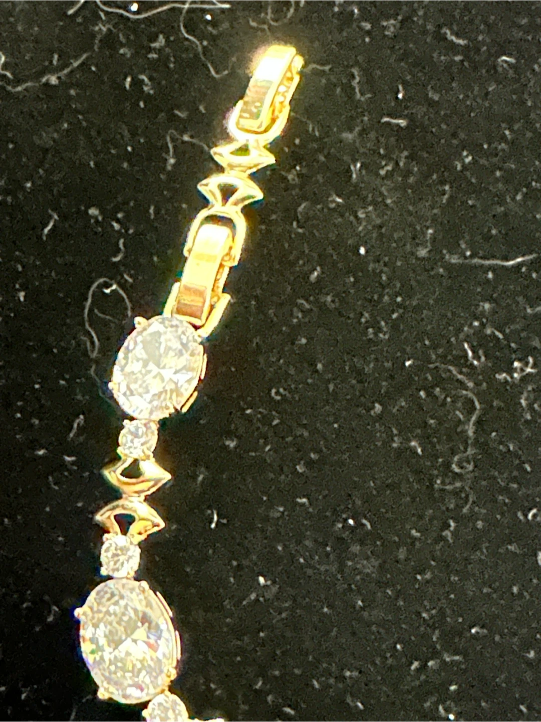 14k laminated Gold-Tone Crystal Tennis Bracelet - photo 2