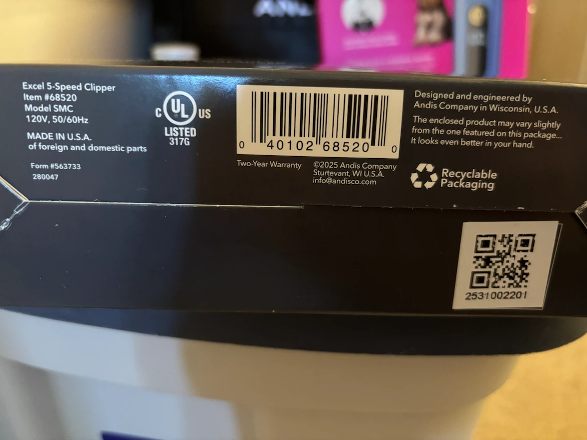 Andis Excel 5-Speed+ Corded Clipper - photo 2