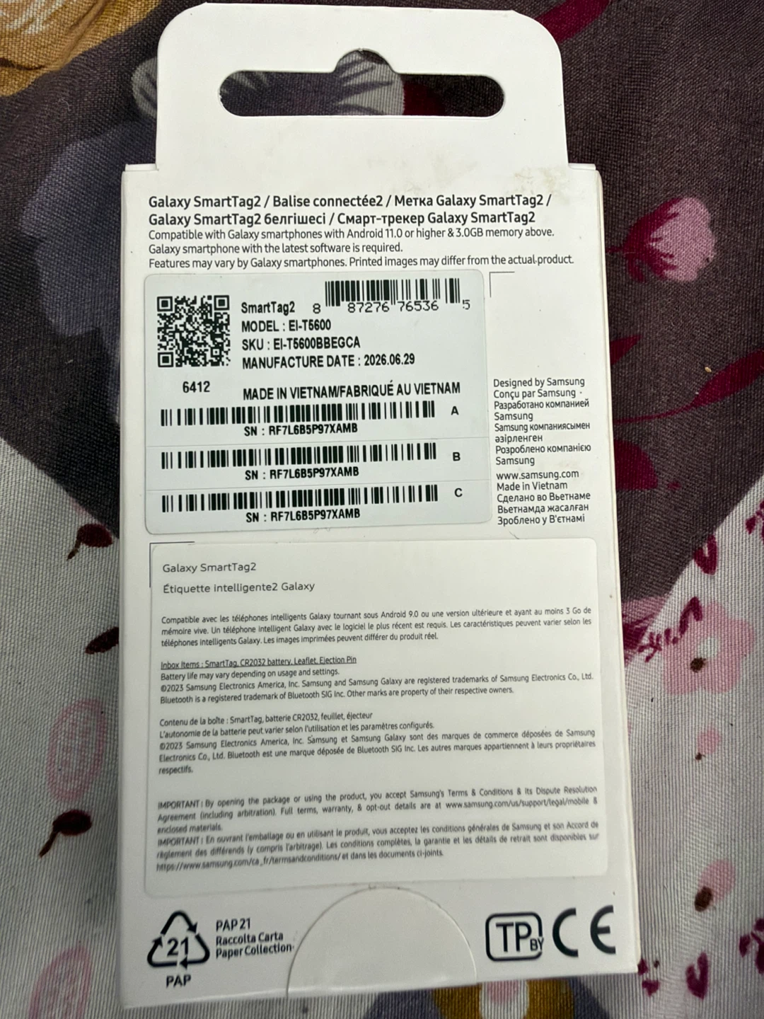 Samsung Galaxy SmartTag2 1-Pack