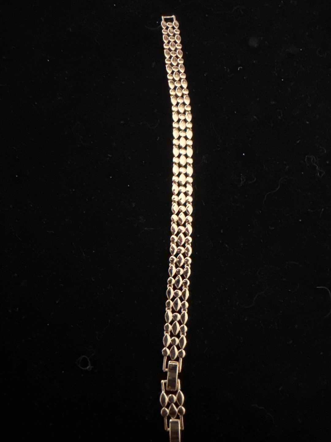 14k laminated Gold-Tone Metal Link Bracelet