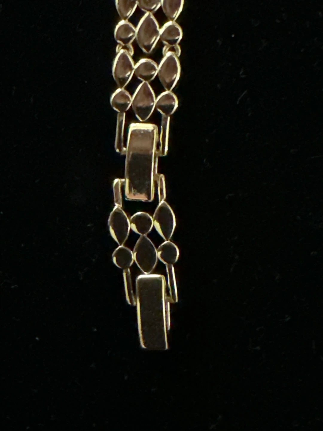 14k laminated Gold-Tone Metal Link Bracelet - photo 2