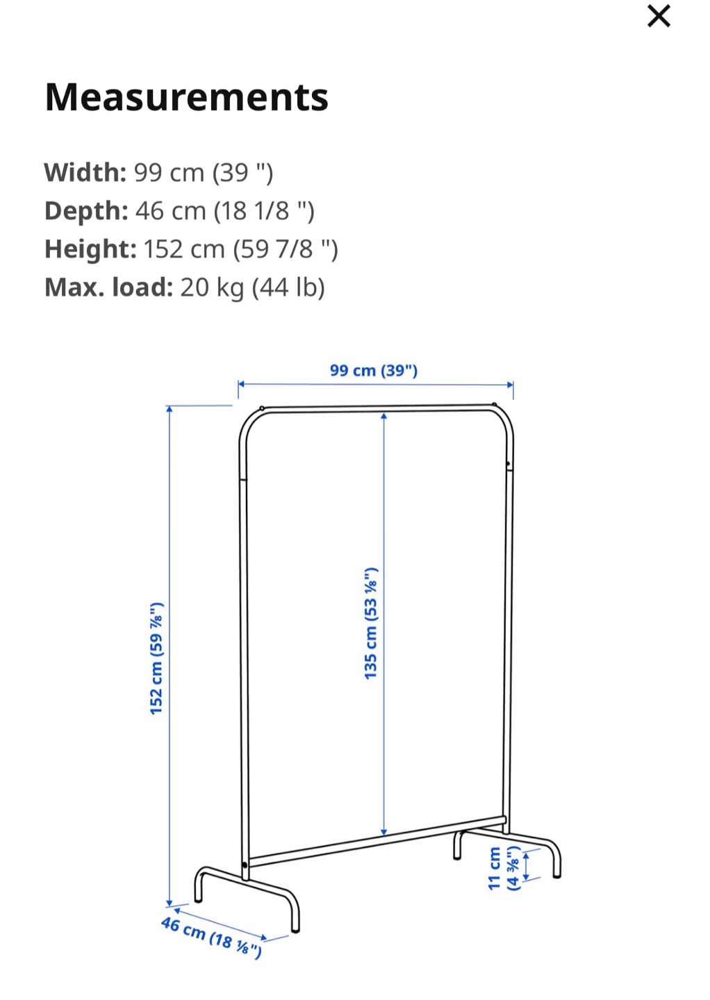 White Metal Clothing Rack + 4-Tier Shoe Rack - photo 2