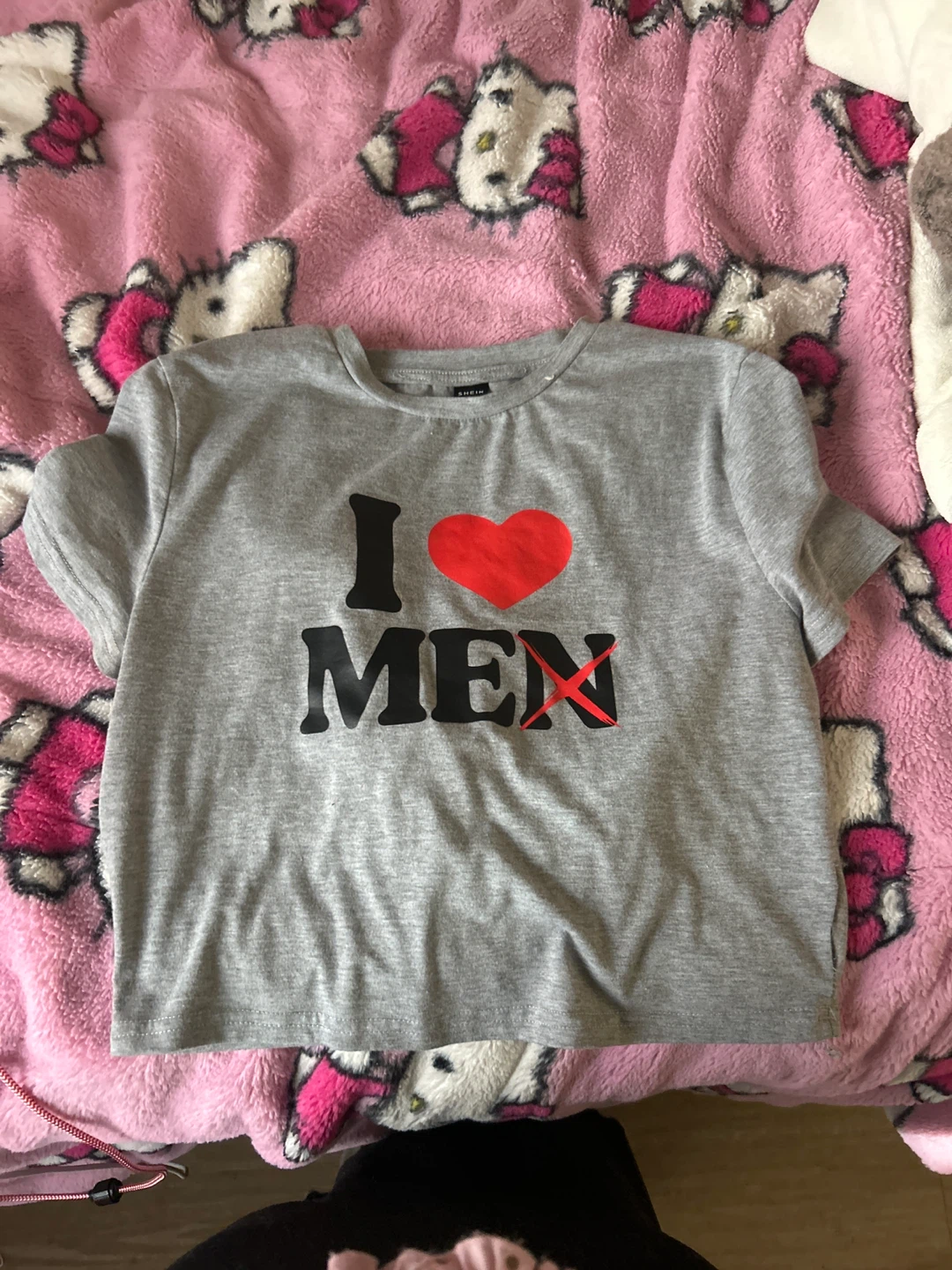Shein Grey Graphic T-Shirt