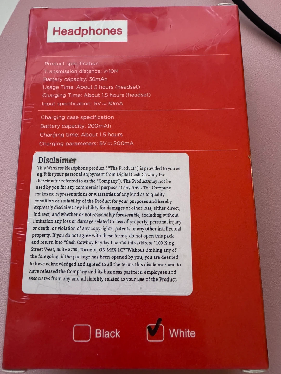 Y113 Hi-Fi Wireless Earphones - White - photo 2