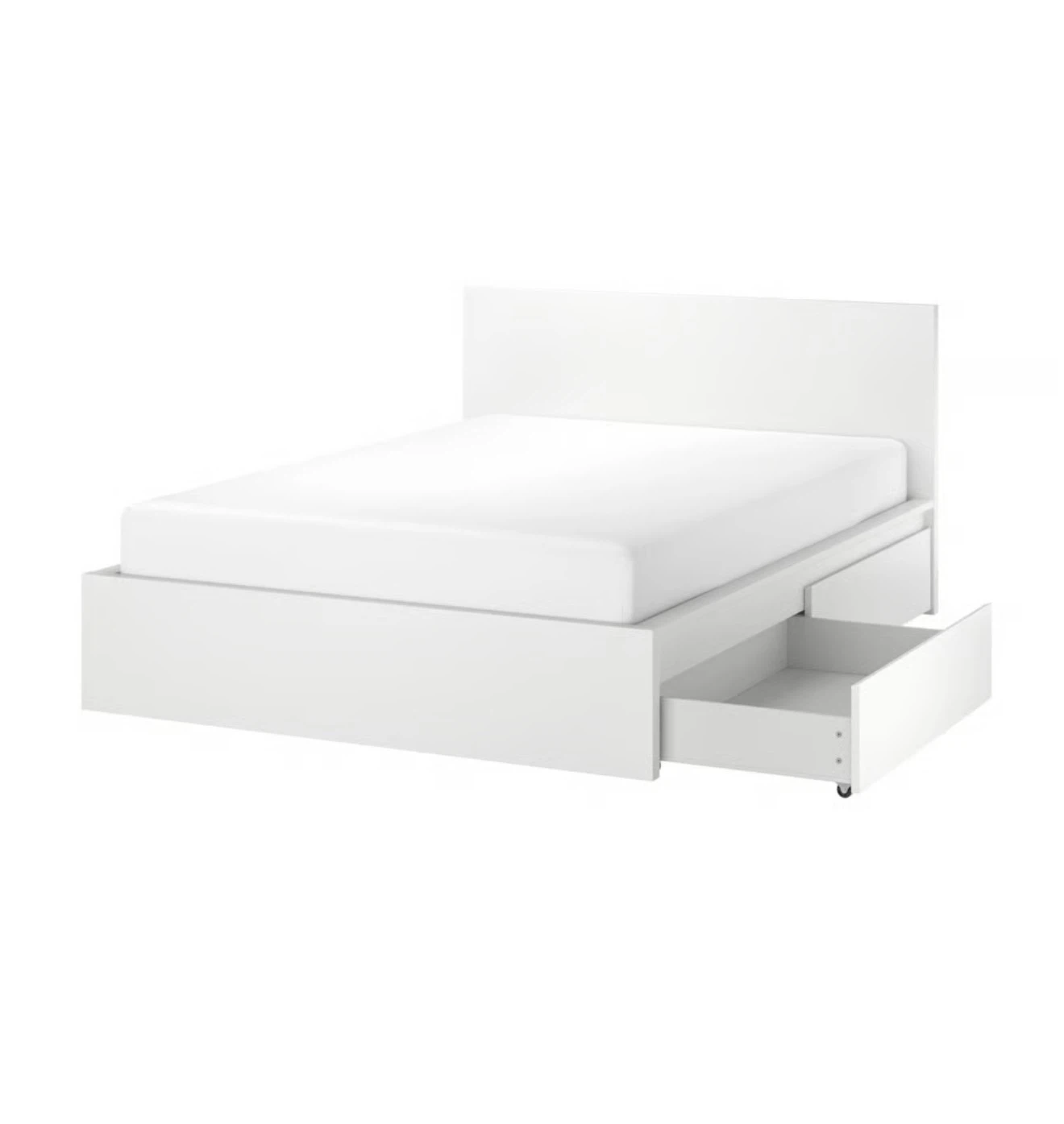 IKEA Malm White Bed Frame with Storage (Queen)