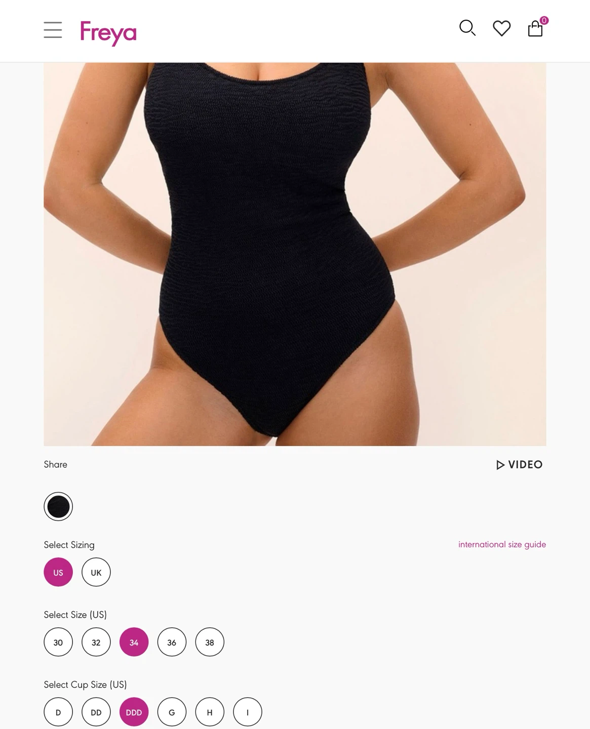 Freya Ibiza Waves Underwire Swimsuit - 34DD - photo 2