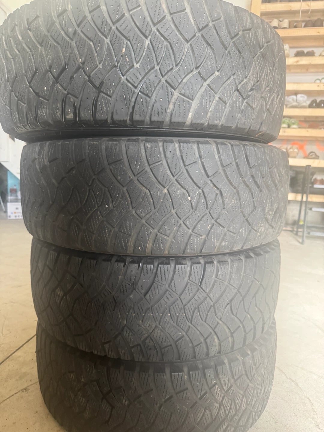 225/60r16 falkan winterpeak f-ice set of four tires (dot 1825)