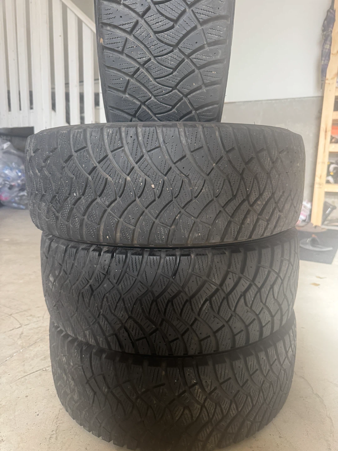 225/60r16 falkan winterpeak f-ice set of four tires (dot 1825) - photo 4