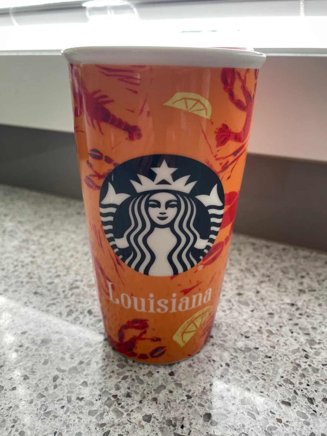 Starbucks Louisiana Lobster Ceramic Travel Mug