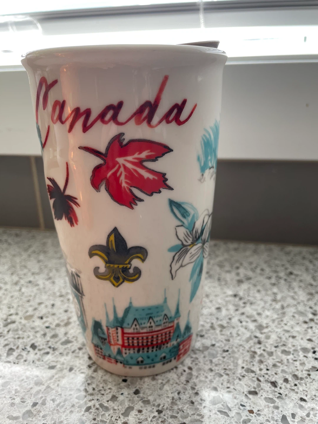Starbucks Canada 150th Ann. Ceramic Travel Tumbler from the 2016